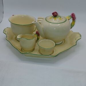 Vtg Royal Winton Grimwades "Countess" Rose Bud 7 Piece Breakfast Set. VGVC